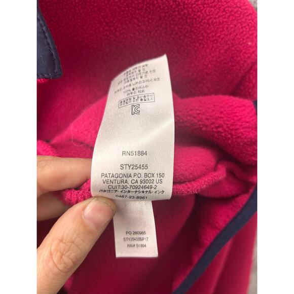 Patagonia Synchilla Snap-T Fleece Pullover Men’s Large Rare Pink w/ Purple Trim - Picture 5 of 11